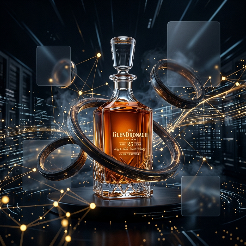 WhiskyDB Luxury Dark Mode Decanter and Cask Data Nodes